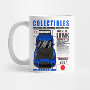 JDM LBWK  NISSAN GTR R-35 BLUE Mug